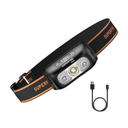 Headlamp Superfire HL05-E, 120lm, USB