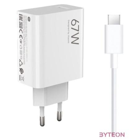Xiaomi BHR9465EU 67W HyperCharge Combo (Type-A) EU hálózati töltő