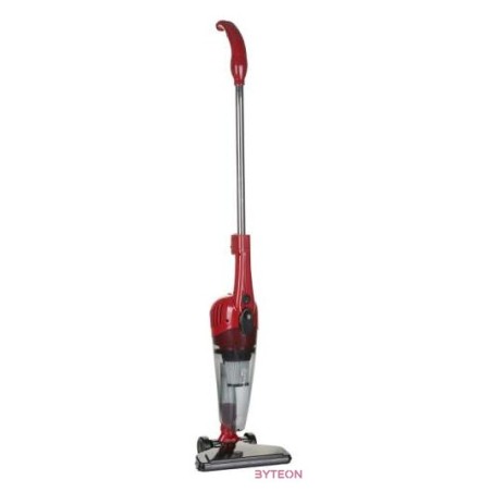 Hausberg HB-2025RS 600W piros, porzsák nélküli, vezetékes, 2 az 1-ben álló porszívó