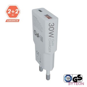 AVAX CH641LB NANO SLIM 30W USB-C (PD3.0)USB-A (QC3.0) világoskék hálózati töltő