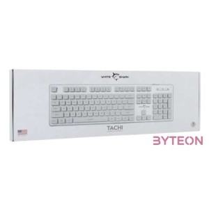 White Shark GK-003241W-US Tachi US fehér gamer billentyűzet