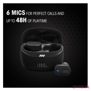 JBL Tune Buds 2 True Wireless Bluetooth zajszűrős fekete fülhallgató