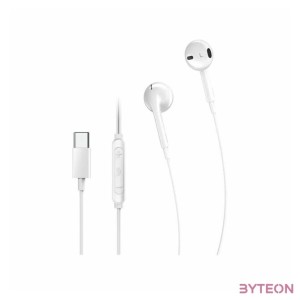 Genius HS-M365 USB-C vezetékes fehér mikrofonos fülhallgató