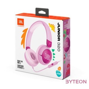 JBL JR 320 vezetékes lila gyermek fejhallgató