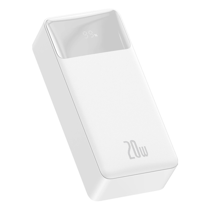 Powerbank Baseus Bipow 30000mAh, 20W (white)