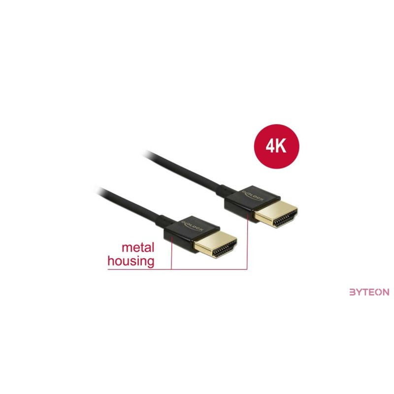 HDMI - HDMI 4.5m v2.0 aranyozott (Delock)