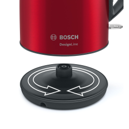 Bosch DesignLine 1,7L Vízforraló - Piros