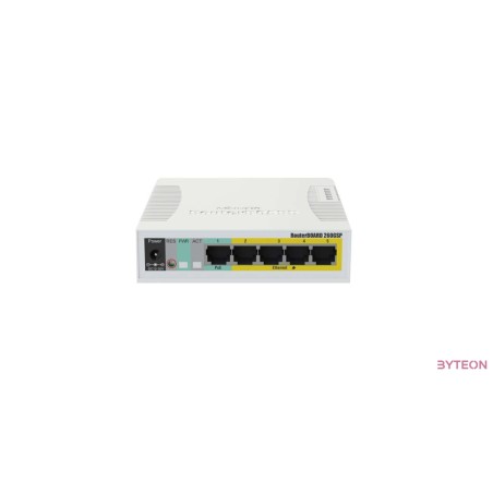 MikroTik RB260GSP/CSS106-1G-4P-1S 5port GbE 1xGbE SFP PoE switch
