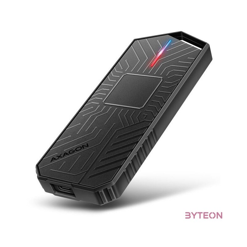 Axagon EEM2-GAM USB-C 10Gbps - M.2 NVMe & SATA külső SSD ház