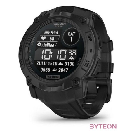 Garmin Instinct 3 Solar Tactical Edition (50mm) fekete okosóra