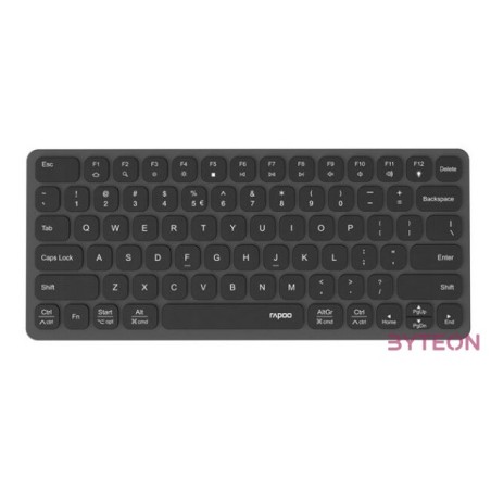 Rapoo 00226412 UCK-6001 8in1 HUB vezeték nélküli fekete billentyűzet