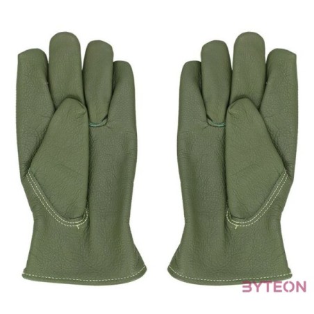 Kertész kesztyű, marhabőr, zöld, 13 x 24 cm