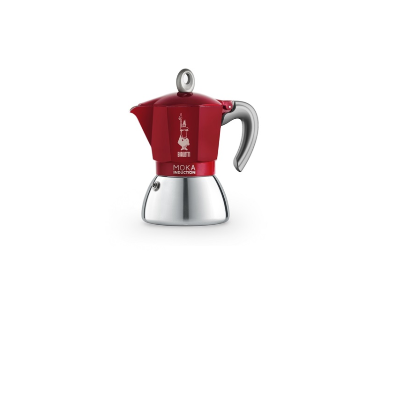 Bialetti Moka 6946 6 adagos indukciós kotyogós kávéfőző - Piros