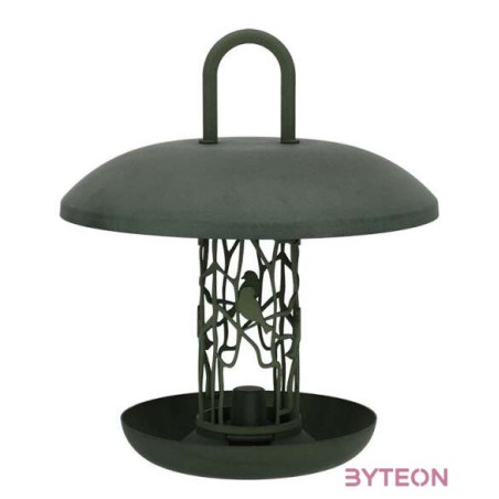 Önadagolós madáretető faggyúgolyóknak, újrahasznosított anyagból, zöld, 26 x 30 cm