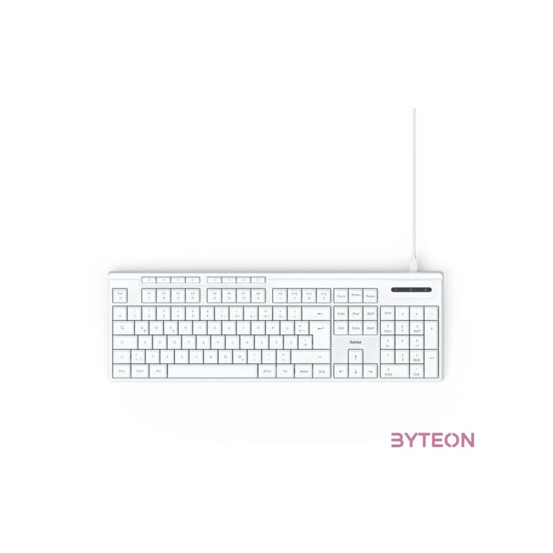 Hama 13173053 CK-200 USB fehér billentyűzet