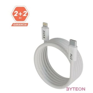 AVAX CB611W MAGNETY 27W 1m USB-C - Lightning adat- és töltőkábel