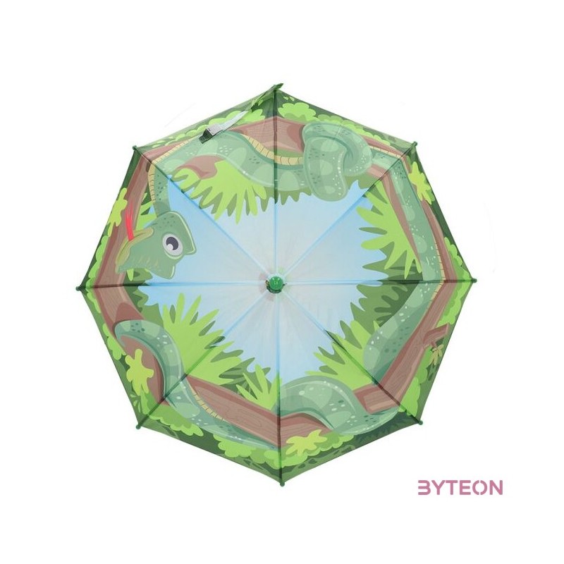 Gyerek esernyő kígyó mintával, 68,5 cm átmérőjű