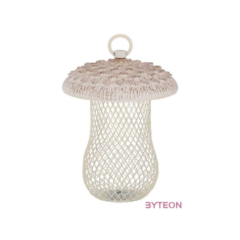 Őzlábgomba alakú mogyorótartó madáretető, 13 x 17 cm