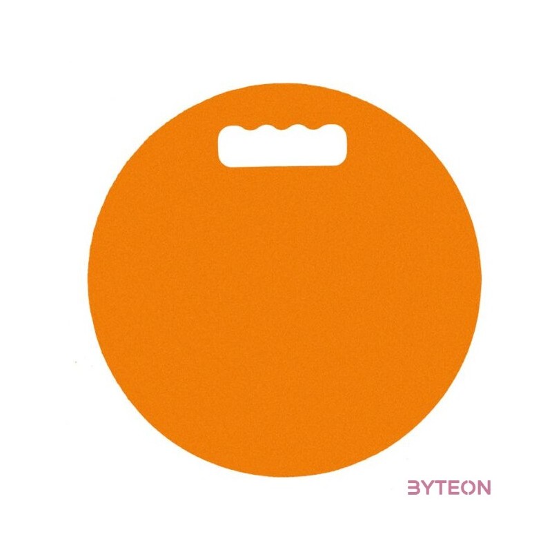 Gyerek kerti térdelőpárna, narancssárga, 28 cm átmérőjű