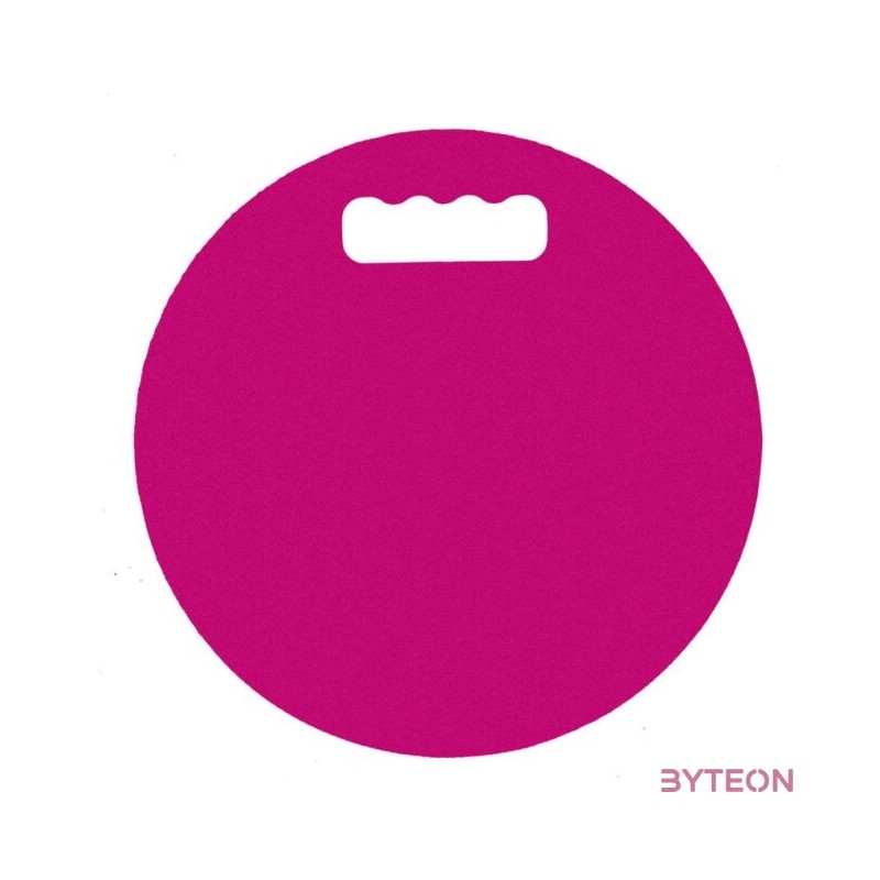 Gyerek kerti térdelőpárna, pink, 28 cm átmérőjű