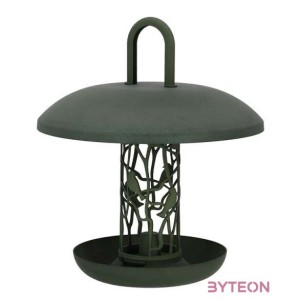 Önadagolós madáretető faggyúgolyóknak, újrahasznosított anyagból, zöld, 26 x 30 cm