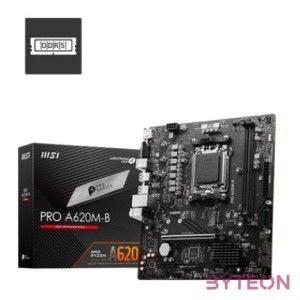 MSI PRO A620M-B AMD A620 AM5 mATX alaplap