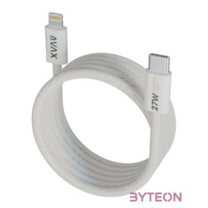 AVAX CB611W MAGNETY 27W 1m USB-C - Lightning adat- és töltőkábel