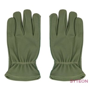 Kertész kesztyű, marhabőr, zöld, 13 x 24 cm