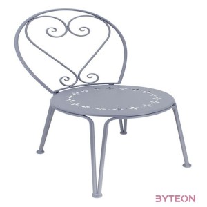 Francia stílusú, kovácsoltvas kerti szék, 90 cm