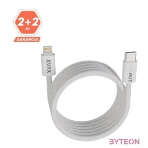 AVAX CB611W MAGNETY 27W 1m USB-C - Lightning adat- és töltőkábel