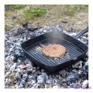 Öntöttvas grill serpenyő, 35,5 x 24 cm