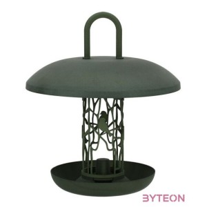 Önadagolós madáretető faggyúgolyóknak, újrahasznosított anyagból, zöld, 26 x 30 cm