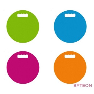 Gyerek kerti térdelőpárna, narancssárga, 28 cm átmérőjű