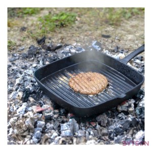 Öntöttvas grill serpenyő, 35,5 x 24 cm