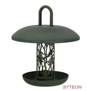 Önadagolós madáretető faggyúgolyóknak, újrahasznosított anyagból, zöld, 26 x 30 cm