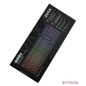 AVAX GM03 98 HUN vezetékes Gasket RGB mechanikus (Outemu barna switch) billentyűzet