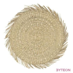 Tányéralátét tengeri fűből, natúr, 38 cm