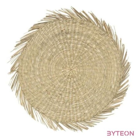 Tányéralátét tengeri fűből, natúr, 38 cm