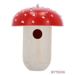 Légyölő galócás fa madárház, fára szerelhető, 23 cm