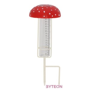 Leszúrható csapadékmérő, légyölő galócás, 34 cm