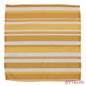 Pamut szalvéta, narancssárga csíkos, 35 x 35 cm, 4 db-os szett