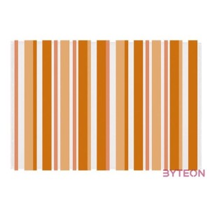 Csíkos kültéri szőnyeg, 120 x 180 cm, narancssárga