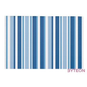 Csíkos kültéri szőnyeg, 120 x 180 cm, kék