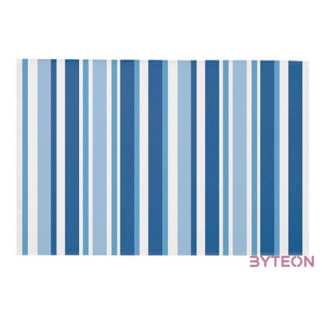 Csíkos kültéri szőnyeg, 120 x 180 cm, kék