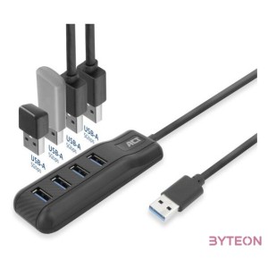 ACT AC6320 4-portos USB3.2 HUB Black