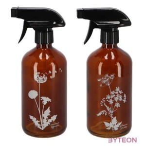 Üveg növénypermetező, zöld, 0,5 literes, zöld, B