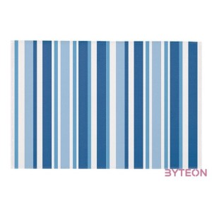 Csíkos kültéri szőnyeg, 120 x 180 cm, kék