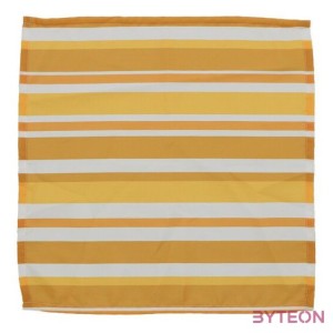 Pamut szalvéta, narancssárga csíkos, 35 x 35 cm, 4 db-os szett