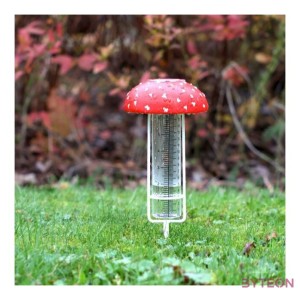 Leszúrható csapadékmérő, légyölő galócás, 34 cm