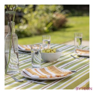 Pamut szalvéta, narancssárga csíkos, 35 x 35 cm, 4 db-os szett